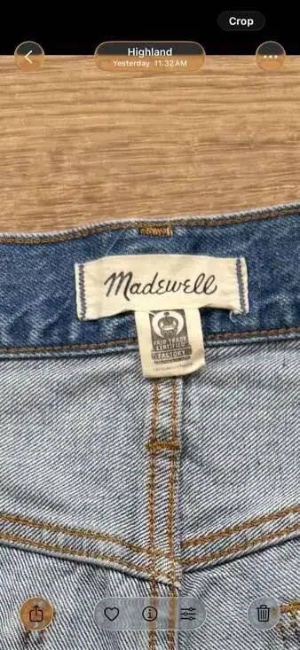 Madewell Perfect Vintage Straight Jeans Size 26 Blue High Rise Denim - Picture 4 of 8